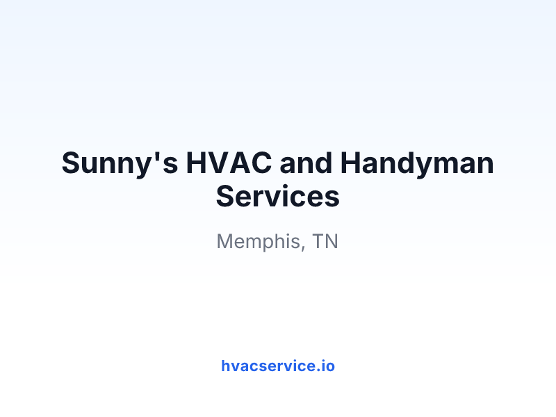Sunny's HVAC and Handyman Services