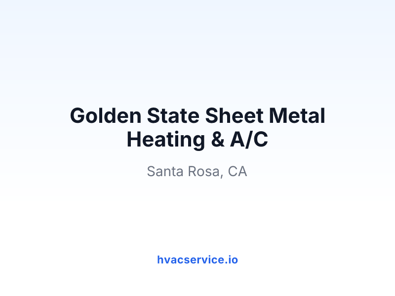 Golden State Sheet Metal Heating & A/C