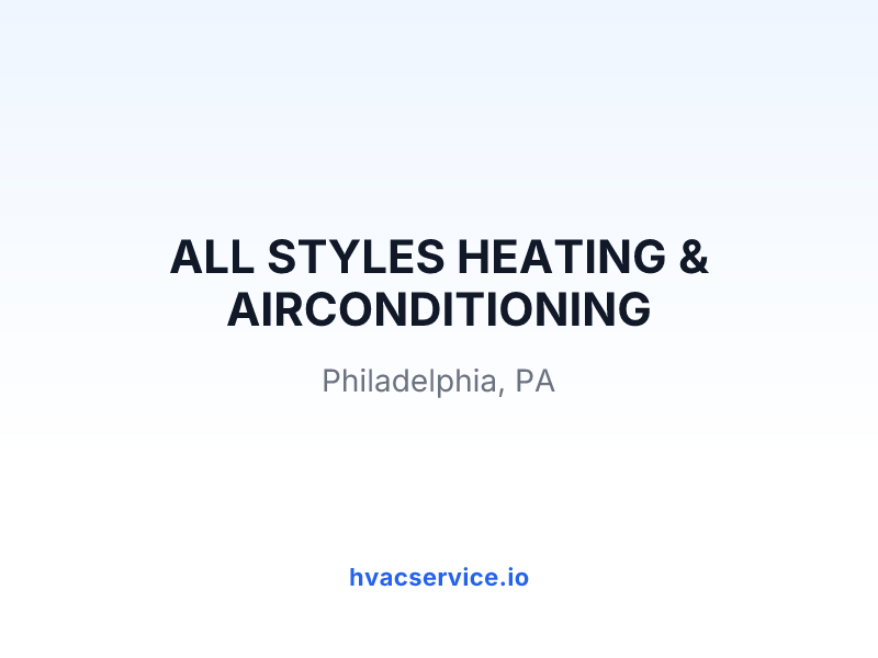 ALL STYLES HEATING & AIRCONDITIONING