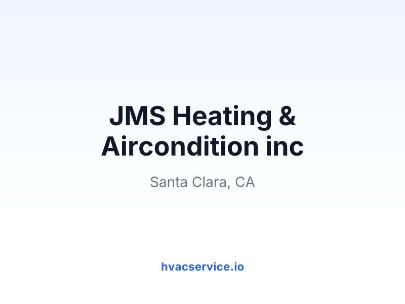 JMS Heating & Aircondition inc