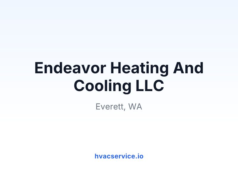 Endeavor Heating And Cooling LLC