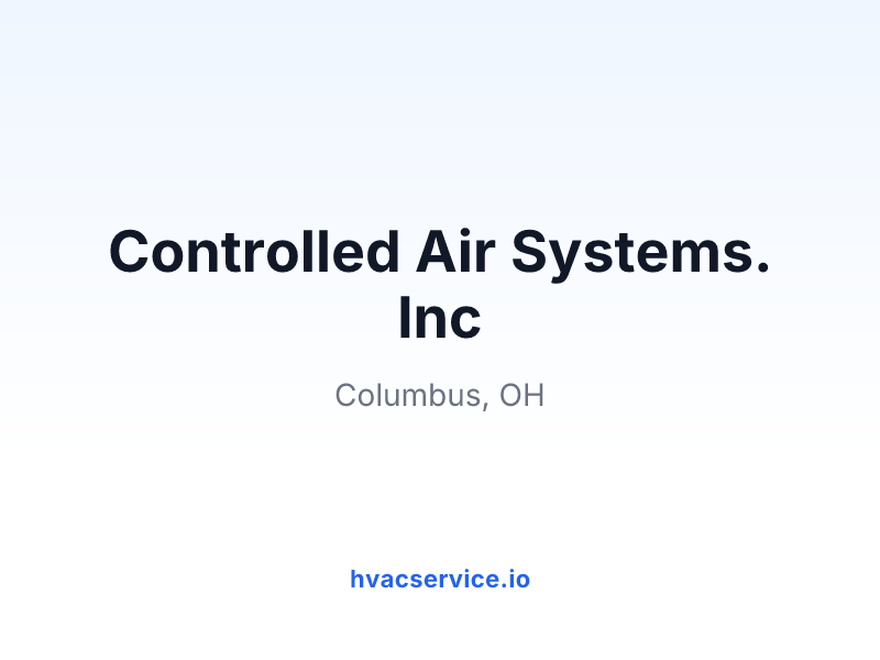 Controlled Air Systems. Inc