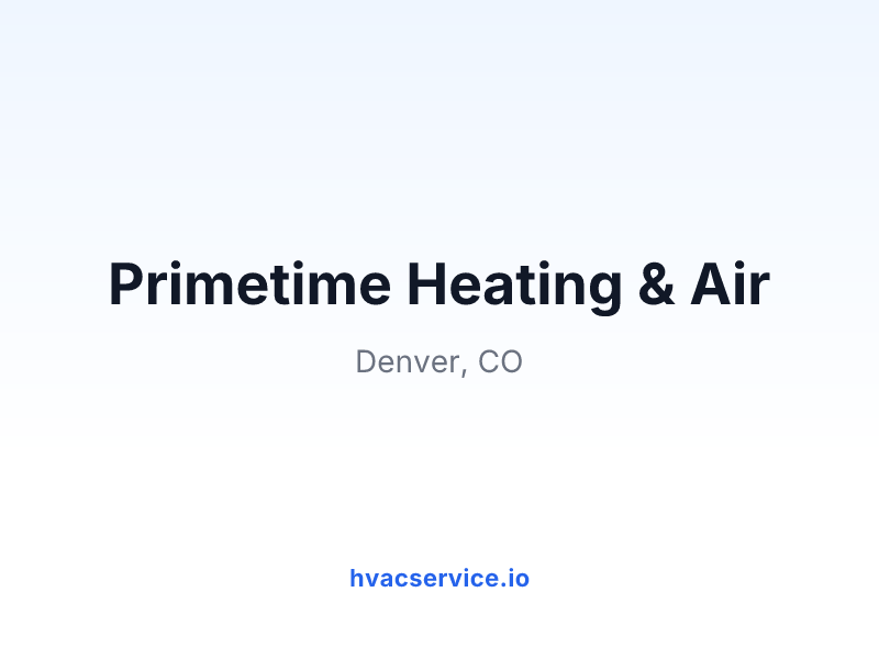 Primetime Heating & Air
