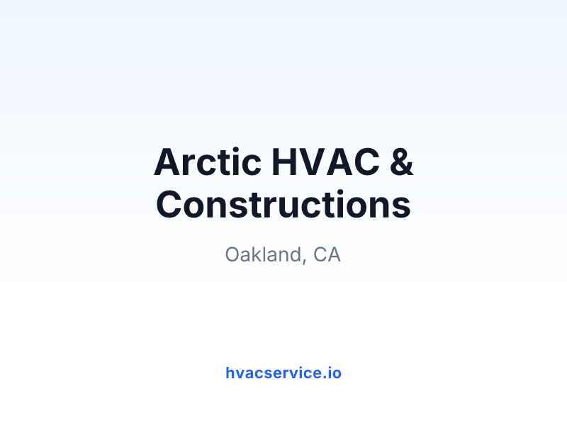 Arctic HVAC & Constructions
