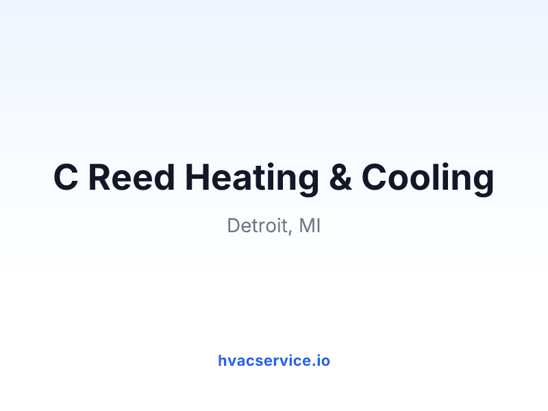 C Reed Heating & Cooling