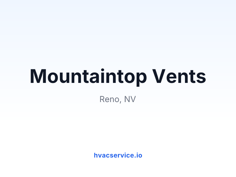 Mountaintop Vents