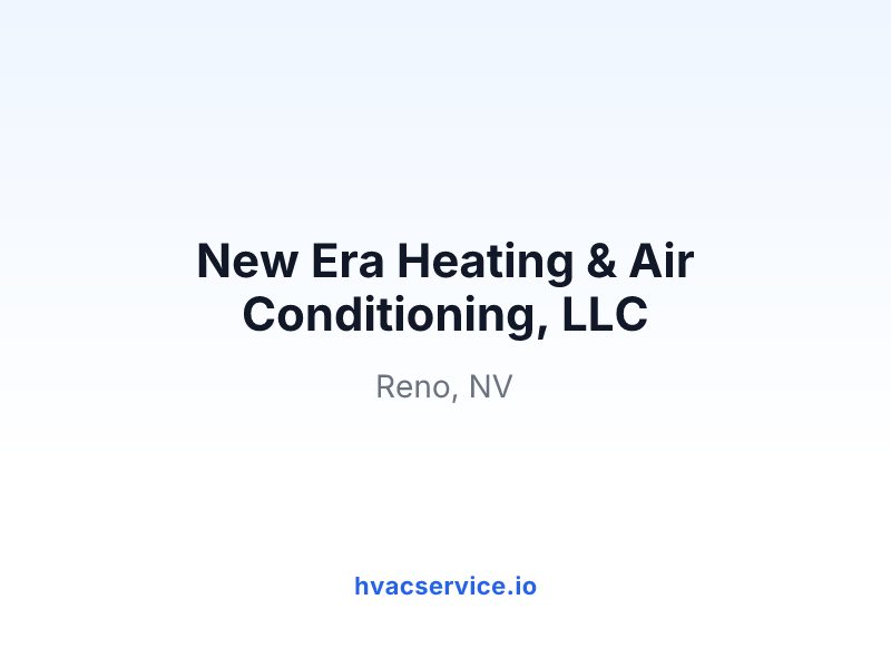 New Era Heating & Air Conditioning, LLC