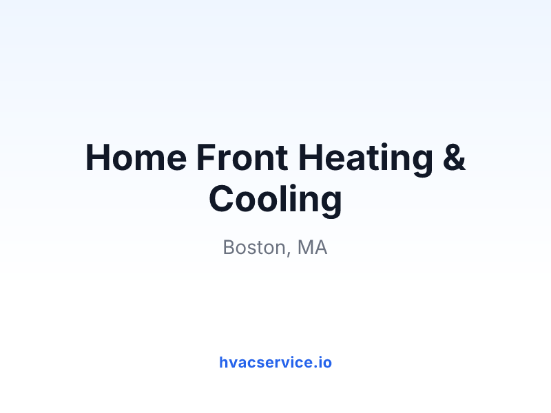 Home Front Heating & Cooling