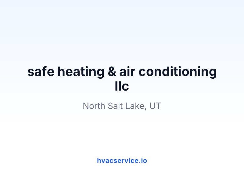 safe heating & air conditioning llc