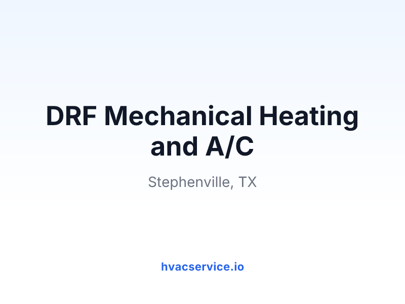 DRF Mechanical Heating and A/C