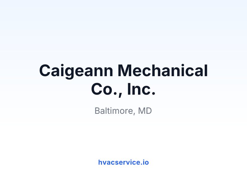 Caigeann Mechanical Co., Inc.