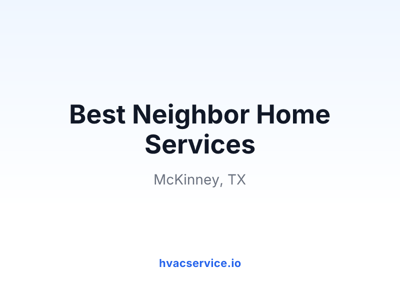 Best Neighbor Home Services