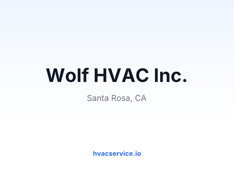 Wolf HVAC Inc.