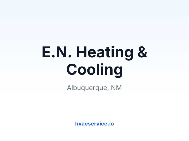 E.N. Heating & Cooling