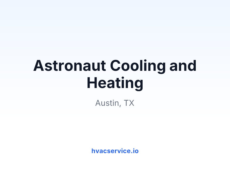 Astronaut Cooling and Heating
