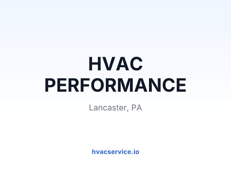 HVAC PERFORMANCE