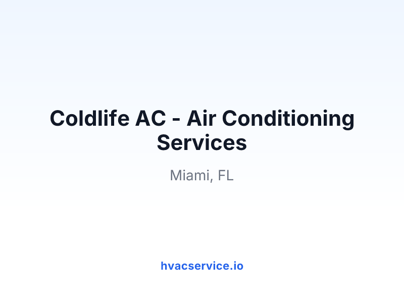 Coldlife AC - Air Conditioning Services
