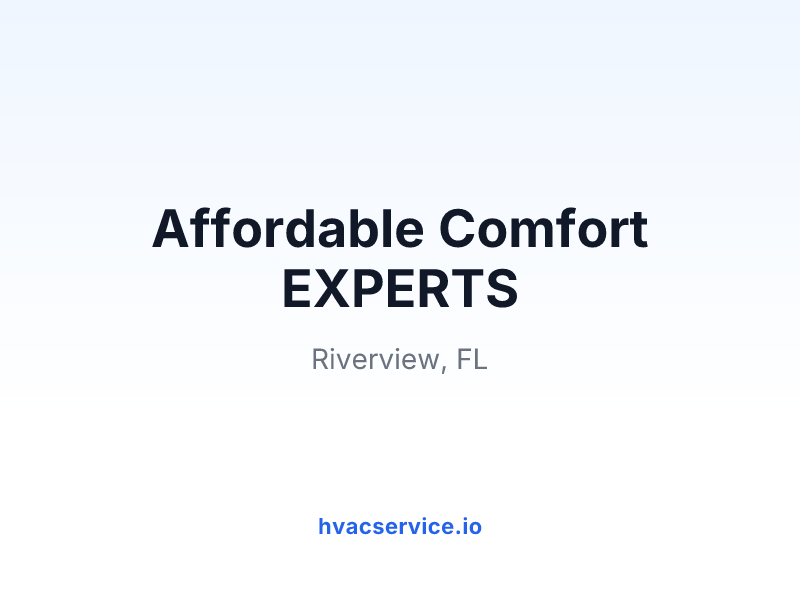 Affordable Comfort EXPERTS