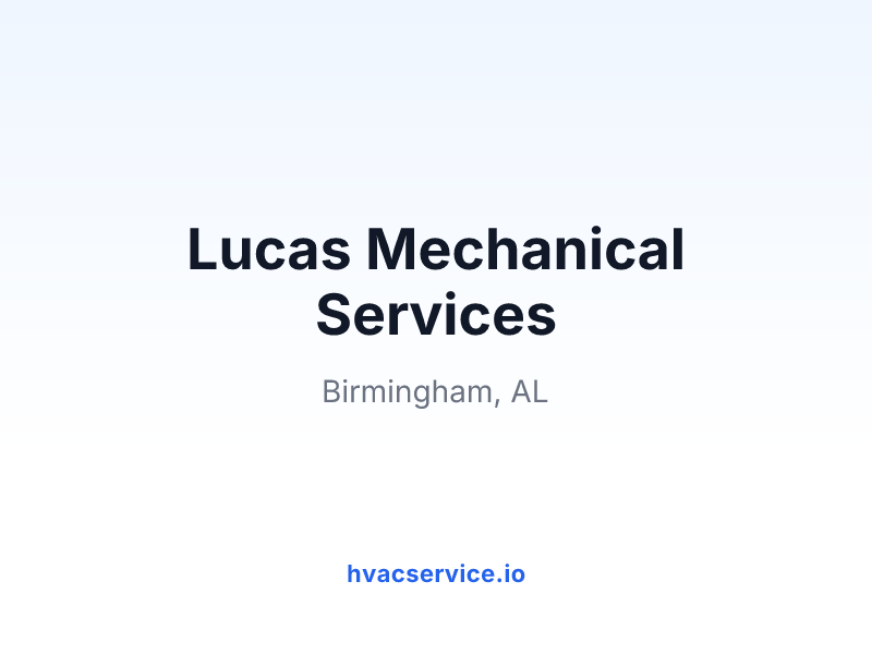 Lucas Mechanical Services