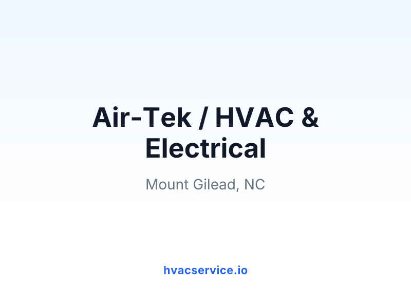 Air-Tek / HVAC & Electrical