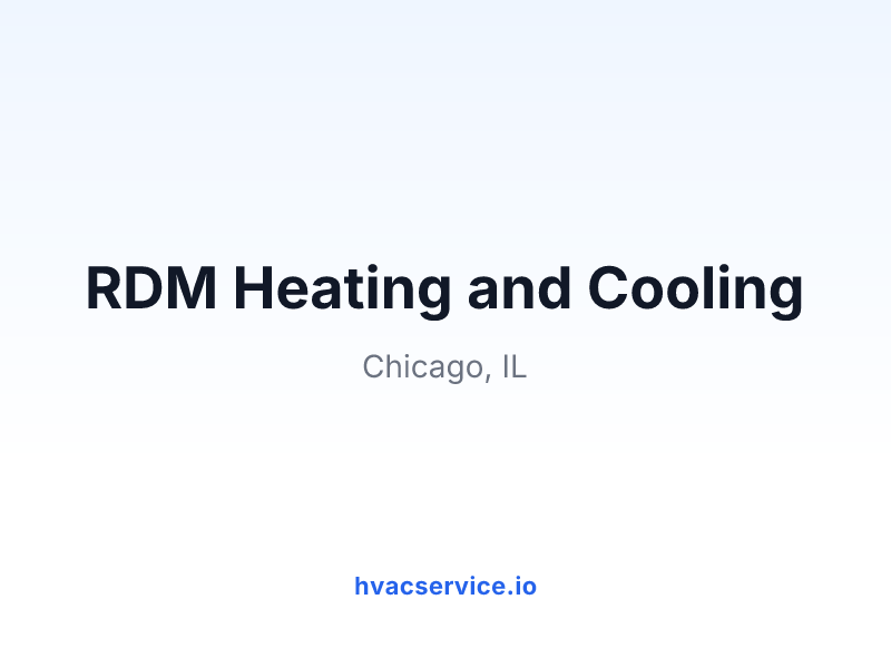 RDM Heating and Cooling