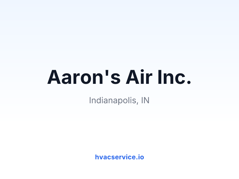 Aaron's Air Inc.