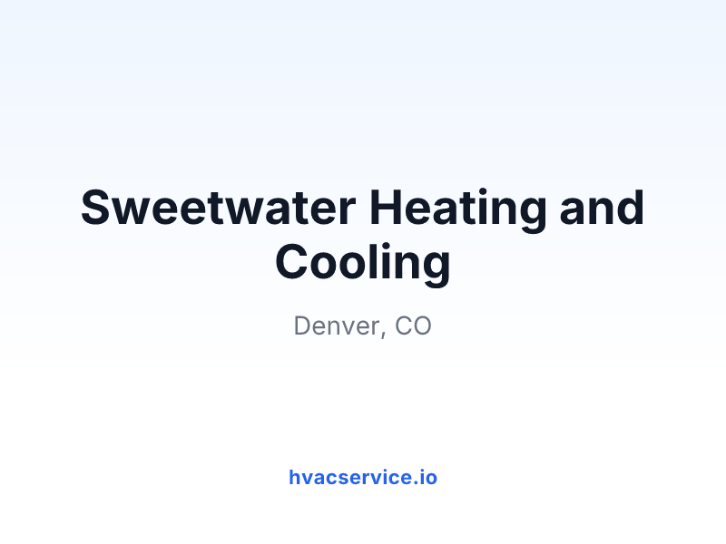 Sweetwater Heating and Cooling