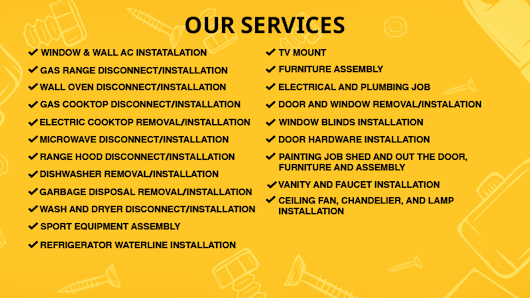Appliance Installers & Handyman