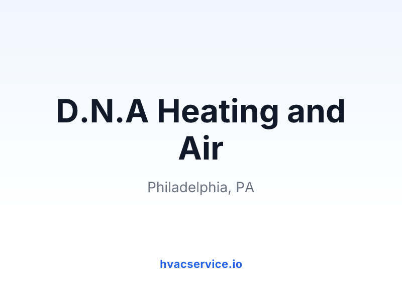 D.N.A Heating and Air