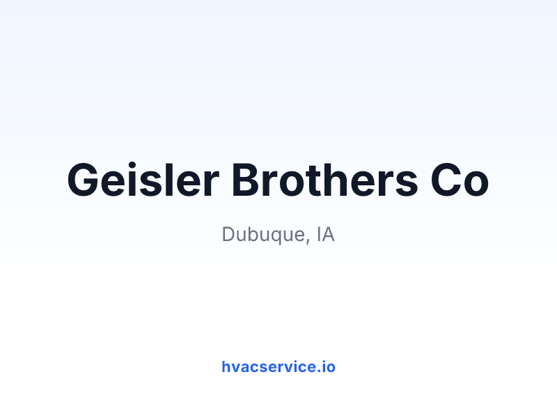 Geisler Brothers Co