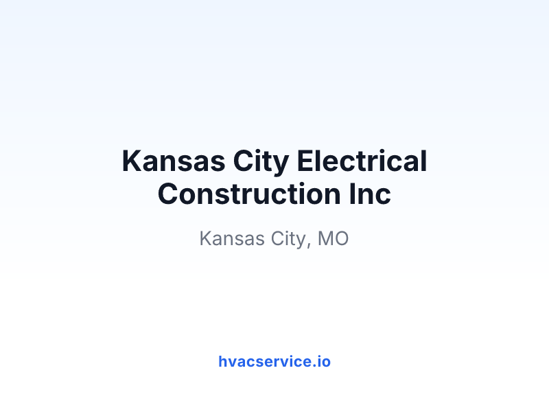 Kansas City Electrical Construction Inc