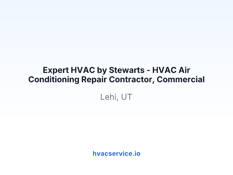 Expert HVAC by Stewarts - HVAC Air Conditioning Repair Contractor, Commercial Refrigeration