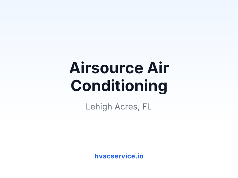 Airsource Air Conditioning