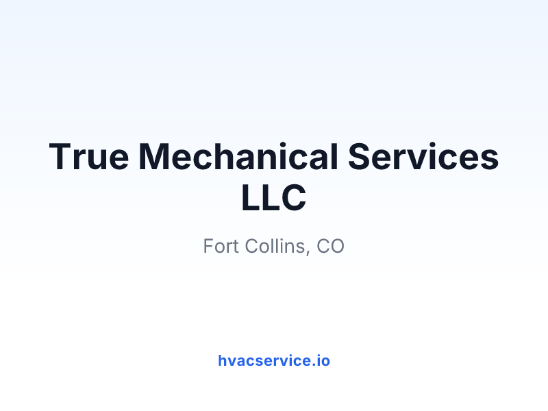 True Mechanical Services LLC