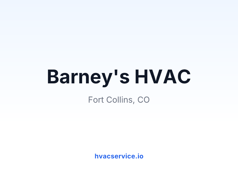 Barney's HVAC