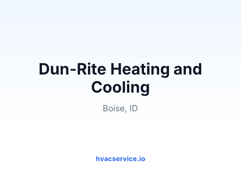 Dun-Rite Heating and Cooling