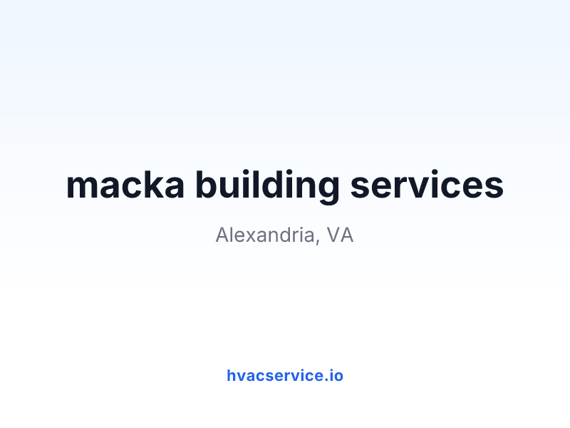 macka building services