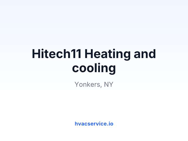Hitech11 Heating and cooling