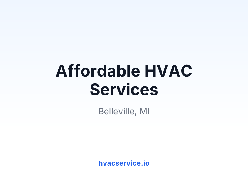 Affordable HVAC Services