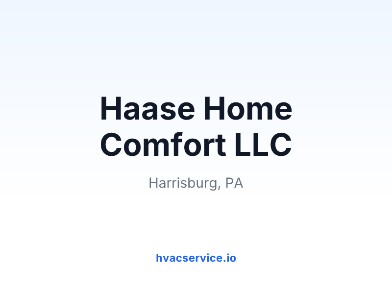 Haase Home Comfort LLC