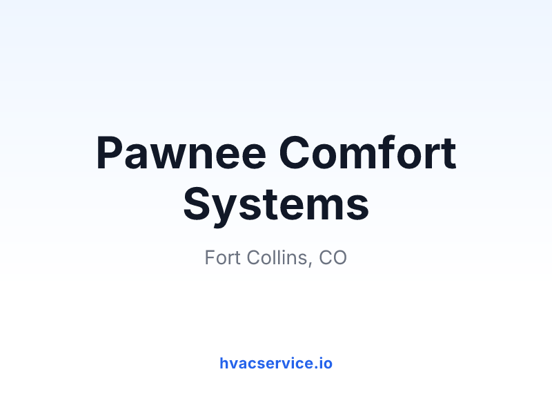 Pawnee Comfort Systems