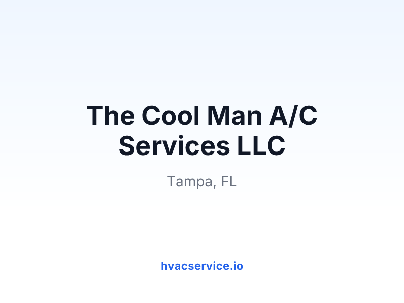The Cool Man A/C Services LLC