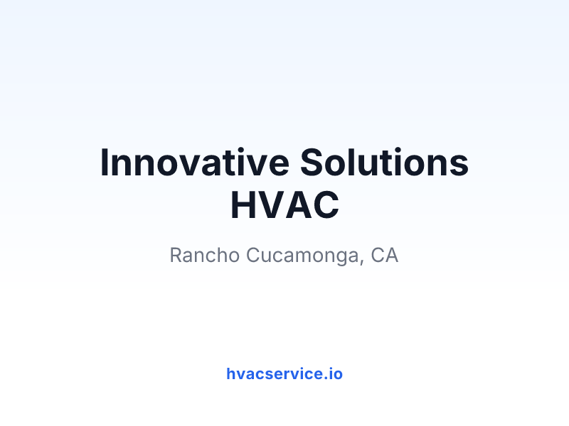 Innovative Solutions HVAC