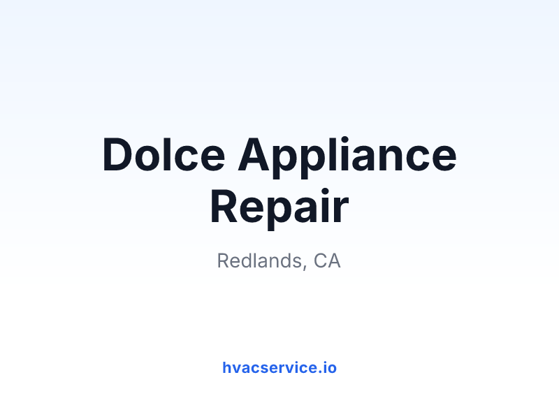 Dolce Appliance Repair