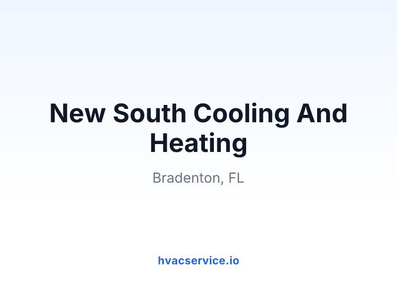 New South Cooling And Heating
