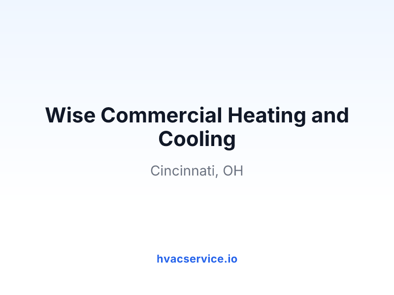 Wise Commercial Heating and Cooling