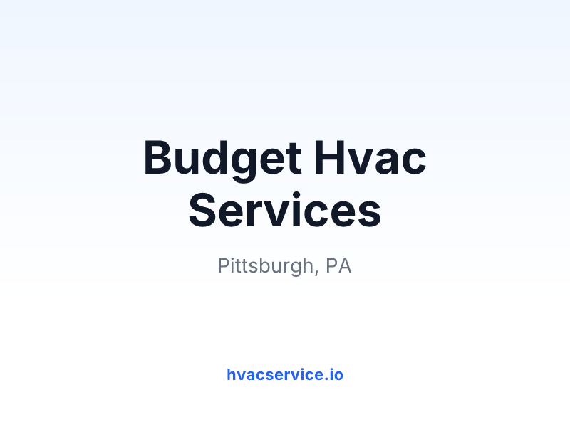 Budget Hvac Services