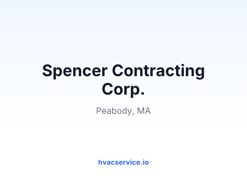 Spencer Contracting Corp.