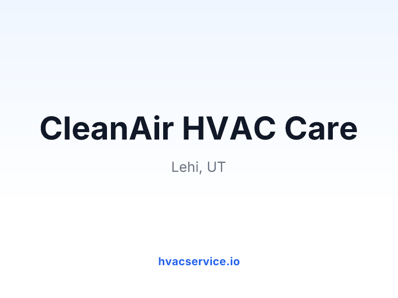 CleanAir HVAC Care