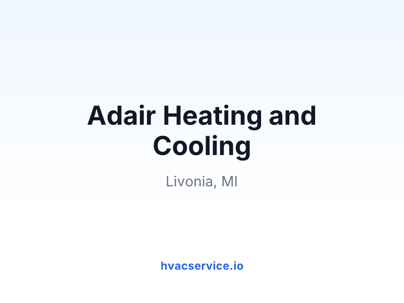 Adair Heating and Cooling